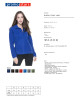 Damen-Sweatshirt aus sehr dickem Fleece, 450 g, Kornblumenblau, FOXY Promostars-Stickerei