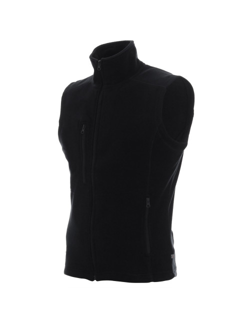 Promostars Men`s VEST VERSO BLACK print embroidery silkscreen logo