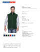 Promostars Men`s Vest VERSO BOTTLE GREEN logo embroidery print