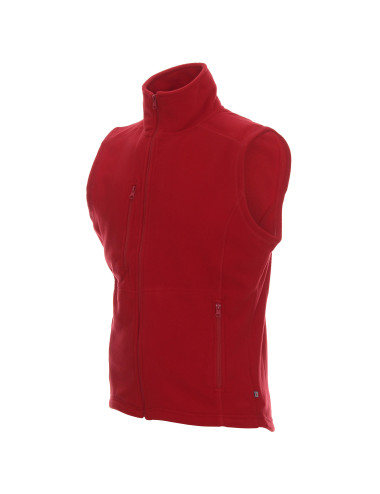 Promostars Men`s VEST VERSO RED Embroidery Screen Print Logo