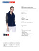 Promostars Women`s Vest LADIES` VERSO NAVY printed logo embroidery