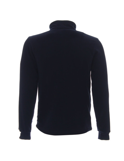 Promostars FUZZY Men`s SWEATSHIRT NAVY embroidery DTG print silkscreen logo