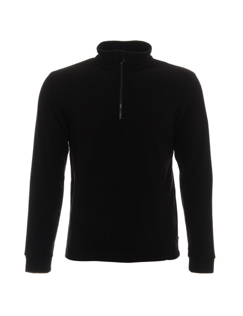 Promostars FUZZY SWEATSHIRT Herren SCHWARZ DTF-Drucklogo für Firmen im Siebdruck