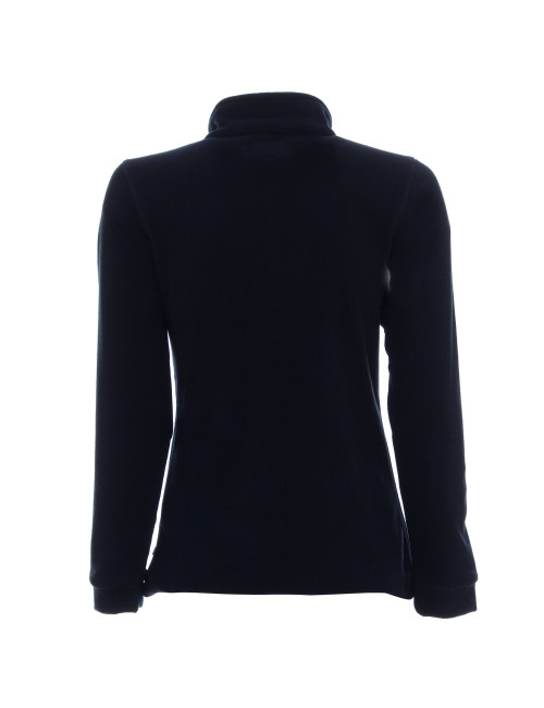 Promostars FUZZY Damen SWEATSHIRT LADIES` NAVY BLUE DTG-Druck, Logo-Stickerei
