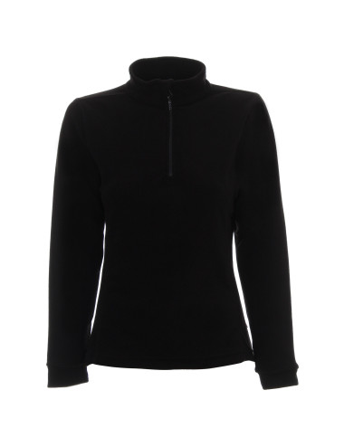 Promostars FUZZY Damen SWEATSHIRT DAMEN SCHWARZ Aufdruck Stickerei Siebdruck Logo