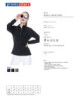 2Dünnes Damen-Fleece-Sweatshirt mit kurzem, flauschigem Reißverschluss, schwarz von Promostars
