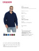 CRIMSON CUT SWEATSHIRT Men`s MELLOW NAVY embroidery screen printing logo printing