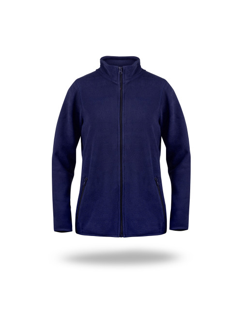 CRIMSON CUT Damen-SWEATSHIRT MELLOW LADY NAVY BLUE mit DTG-Logo-Stickerei