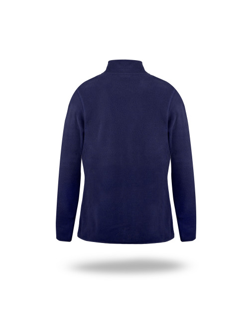 CRIMSON CUT SWEATSHIRT Women`s MELLOW LADY NAVY DTG logo embroidery