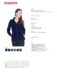 2Damen-Sweatshirt Mellow Lady Marineblau Crimson Cut