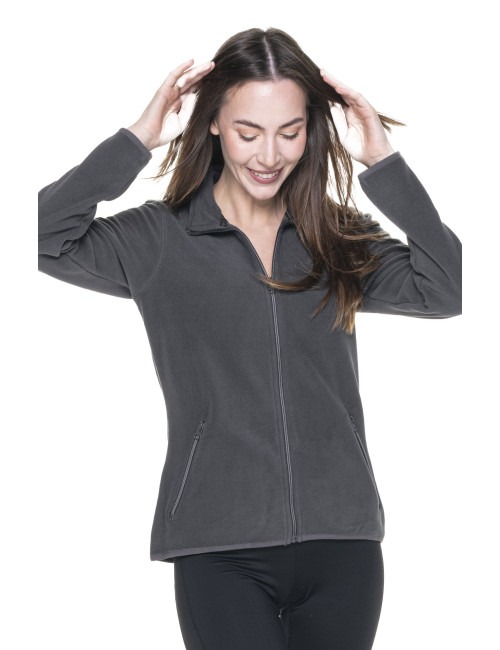 CRIMSON CUT Damen SWEATSHIRT MELLOW LADY GREY Stickerei-Logo-Druck Siebdruck