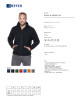 GEFFER SWEATSHIRT Herren 700 BLACK DTG-Druck, Siebdruck, Logo-Stickerei