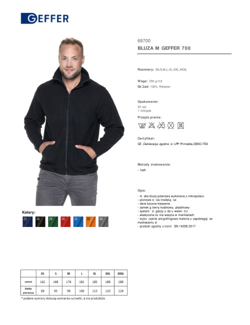 GEFFER SWEATSHIRT Men 700 BLACK DTG print silkscreen logo embroidery