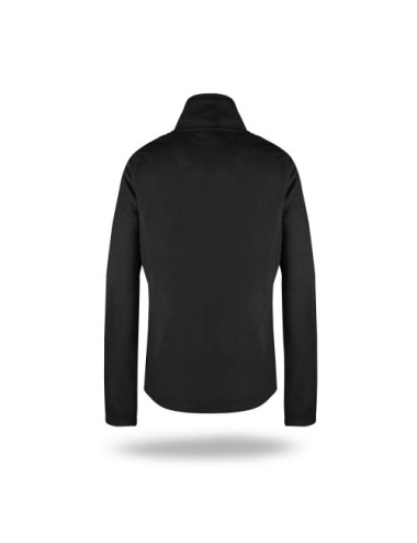 Formgebendes, tailliertes Damen-Sweatshirt aus Fleece mit Reißverschluss 770 Black Geffer
