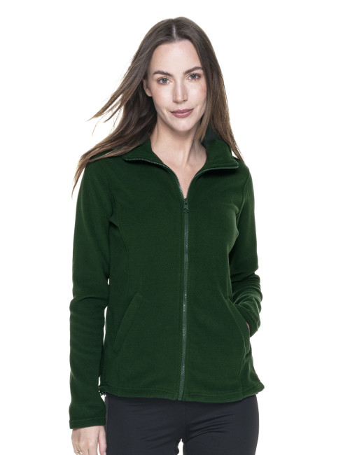 GEFFER Damen SWEATSHIRT GEFFER 770 BOTTLE GREEN Aufdruck Stickerei Siebdruck