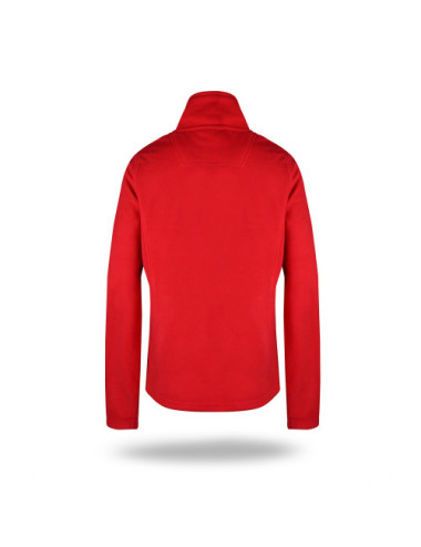 Formgebendes, tailliertes Damen-Fleece-Sweatshirt mit Reißverschluss 770 rot Geffer