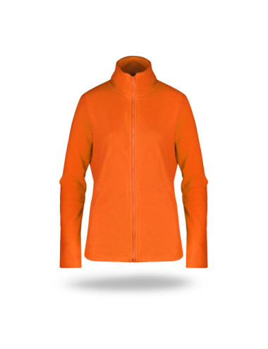 Formgebendes, tailliertes Damen-Sweatshirt aus Fleece mit Reißverschluss 770 Orange Geffer