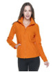 2Formgebendes, tailliertes Damen-Sweatshirt aus Fleece mit Reißverschluss 770 Orange Geffer