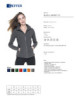 2Formgebendes, tailliertes Damen-Sweatshirt aus Fleece mit Reißverschluss 770 Grey Geffer