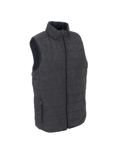 CRIMSON CUT HERRENWESTE TWIST DUNKELGRAU MELANGE/NAVY BLAU Stickerei