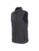 CRIMSON CUT VEST Men`s TWIST DARK GRAY MELANGE/NAVY Embroidery