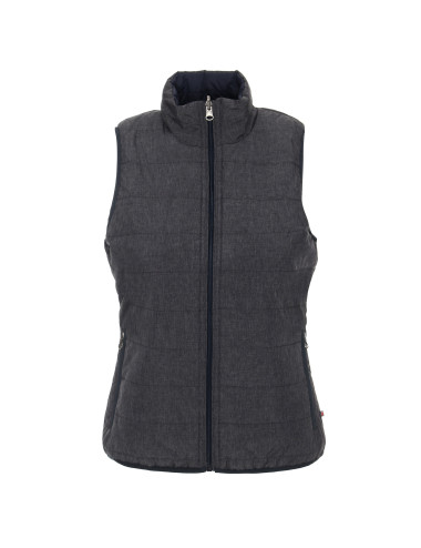 CRIMSON CUT LADIES` TWIST WOMEN`S VEST DARK GRAY MELANGE/NAVY