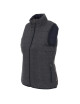 CRIMSON CUT LADIES` TWIST WOMEN`S VEST DARK GRAY MELANGE/NAVY