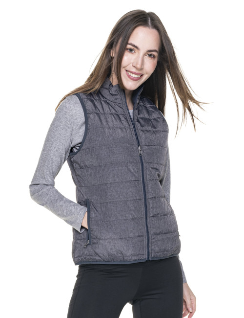 CRIMSON CUT LADIES` TWIST WOMEN`S VEST DARK GRAY MELANGE/NAVY