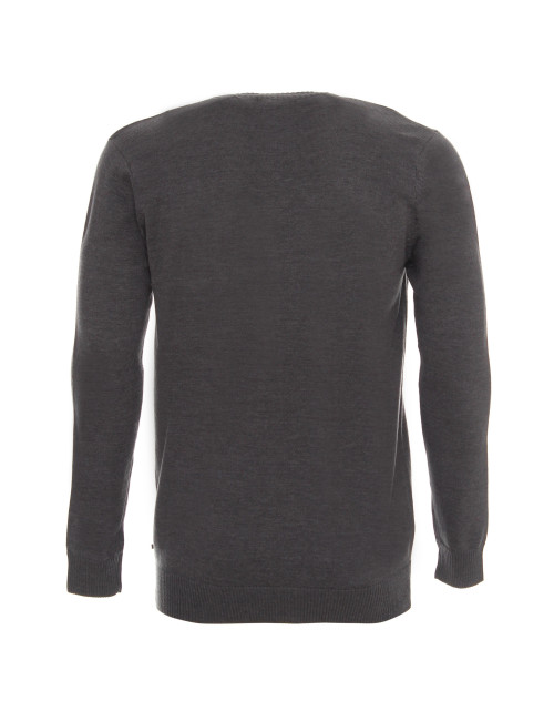 Men`s gray city sweater Promostars/Crimson CUT