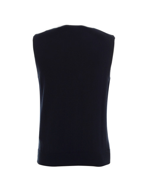 Promostars men`s vest SHORT CITY navy blue