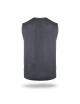 Promostars men`s vest SHORT CITY gray melange