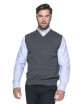 Kurze Herren-Stadtweste, grau meliert Promostars/Crimson CUT