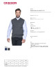 Promostars men`s vest SHORT CITY gray melange