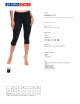 Promostars Damen-FIT-HOSE, SCHWARZ, Stickerei, Siebdruck, Logo