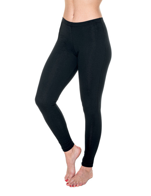 Promostars Women`s PANTS LONG FIT BLACK Embroidery silkscreen logo print