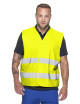 MEN`S VEST HI-VIS SAFETY YELLOW