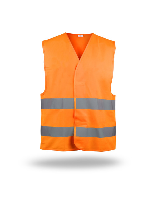 MEN`S VEST HI-VIS SAFETY ORANGE