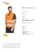 MEN`S VEST HI-VIS SAFETY ORANGE