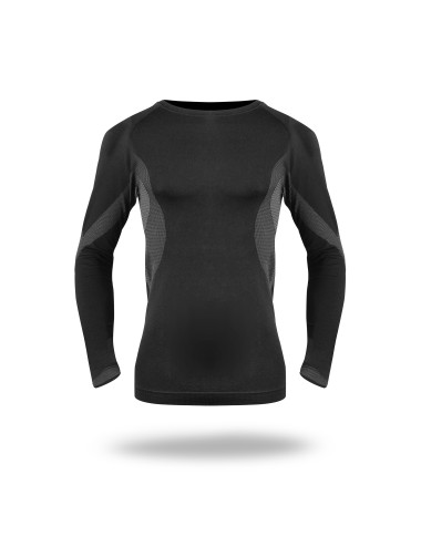 MARK THE HELPER HERREN-THERMOACTIVE-T-SHIRT MIT LANGARM-Stickerei