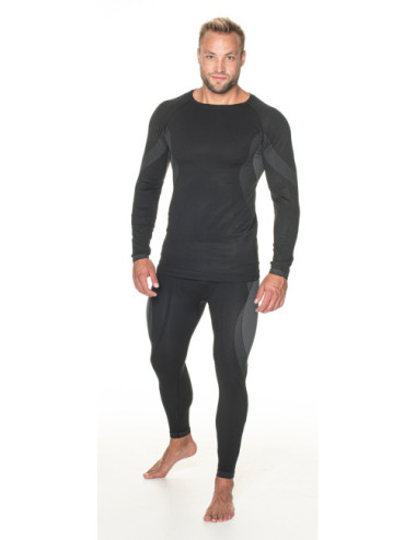 Promostars underwear set 77100+77101 black/gray Thermal