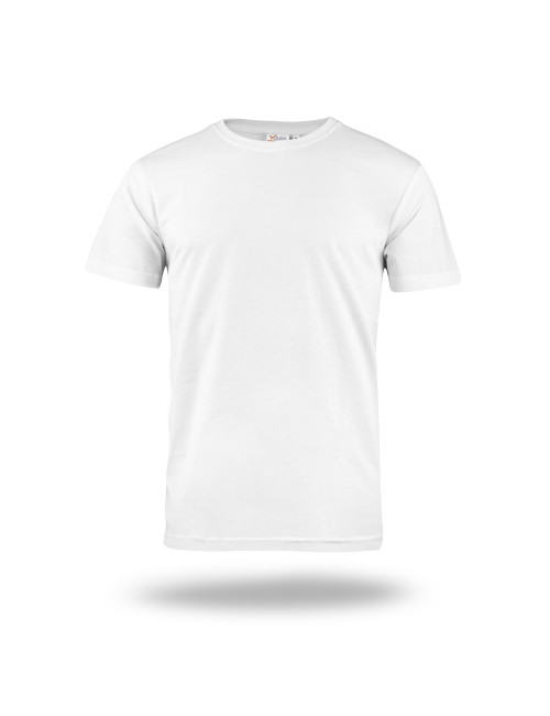MARK THE HELPER MEN`S T-SHIRT WORKER WHITE screen print logo embroidery