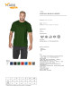 MARK THE HELPER MEN`S T-SHIRT WORKER BOTTLE GREEN embroidery print