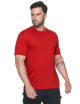 MARK THE HELPER MEN`S T-SHIRT WORKER RED screen print logo