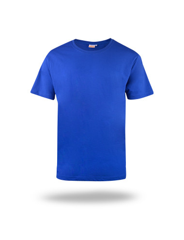 MARK THE HELPER MEN`S T-SHIRT WORKER CORNFLOWER screen print logo