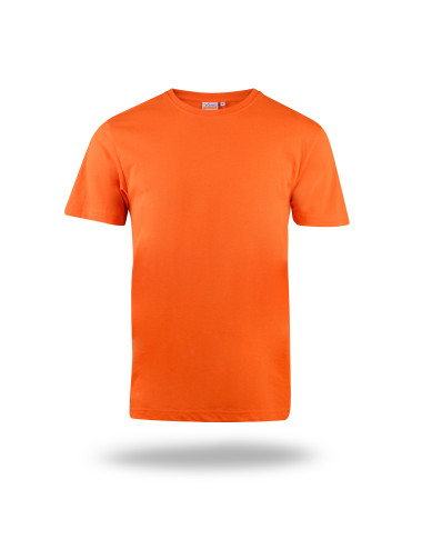 MARK THE HELPER HERREN-T-SHIRT WORKER ORANGE mit aufgesticktem Logo