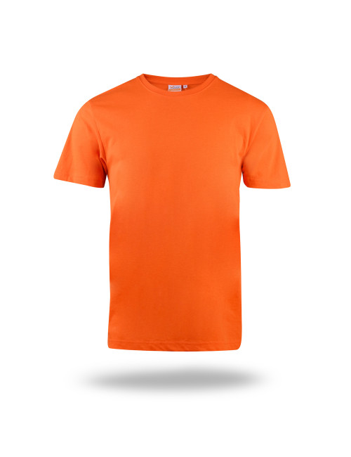 MARK THE HELPER MEN`S T-SHIRT WORKER ORANGE embroidery logo print