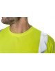 KOSZULKA MĘSKA HI-VIS Z DŁUGIM RĘKAWEM ZÓŁTY OSTRZEGAWCZY/GRANATOWY