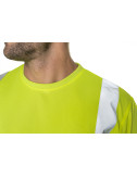 2MEN`S HI-VIS T-SHIRT LONG SLEEVES HAZARD YELLOW/NAVY