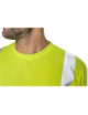 2Warnschutz-Langarm-T-Shirt für Herren, Warngelb/Marineblau. MARKIEREN Sie den Helfer