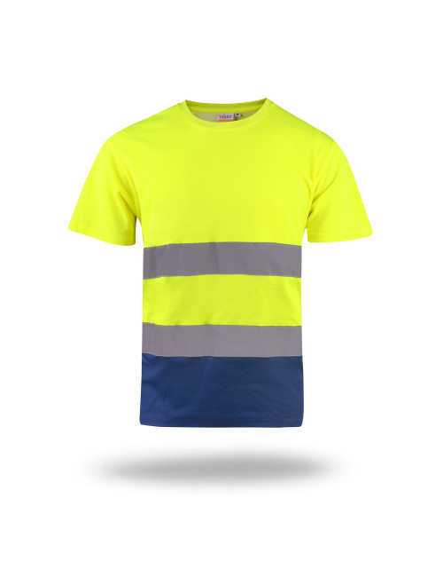 MARK THE HELPER KOSZULKA MĘSKA HI-VIS DUO ZÓŁTY haft sitodruk logo